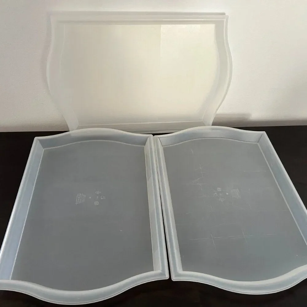 IKEA SMULA Trays, clear, 20x14 